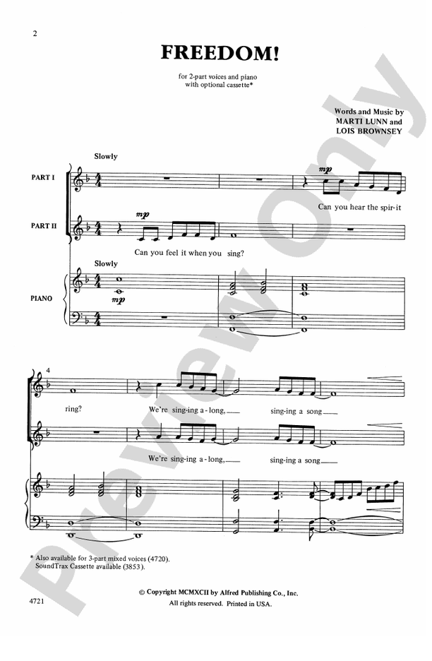 Freedom! – 2-Part Choral Octavo (Digital Download)