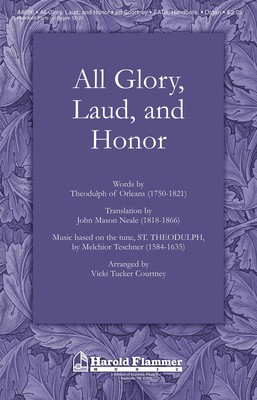 All Glory Laud and Honor - Melchior Teschner - SATB Vicki Tucker Courtney Shawnee Press Choral Score Octavo