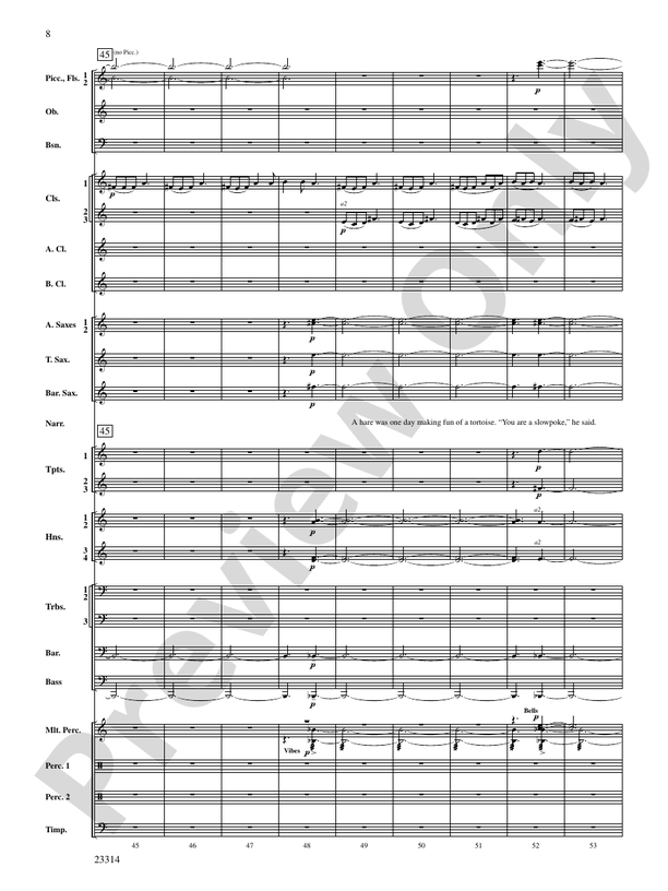 Aesop's Fables - Concert Band Conductor Score & Parts (Digital Download)