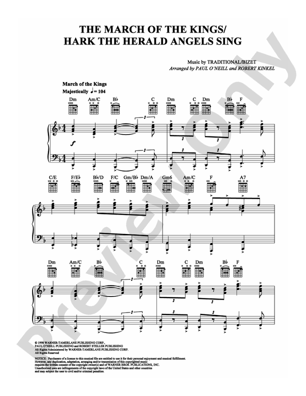 The March of the Kings/Hark the Herald Angel - Piano (Digital Download)