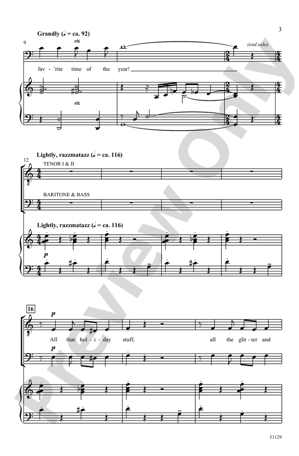 All That Holiday Stuff! - TTBB Choral Octavo (Digital Download)