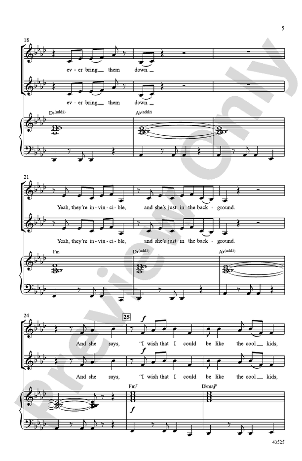 Cool Kids – SSA Choral Octavo (Digital Download)