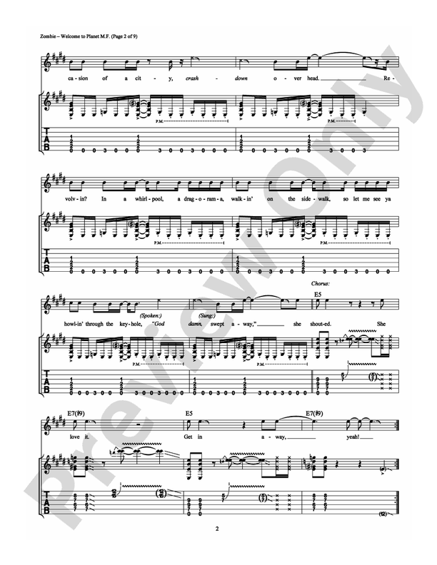Welcome to Planet Mother F**ker - Guitar TAB (Digital Download)