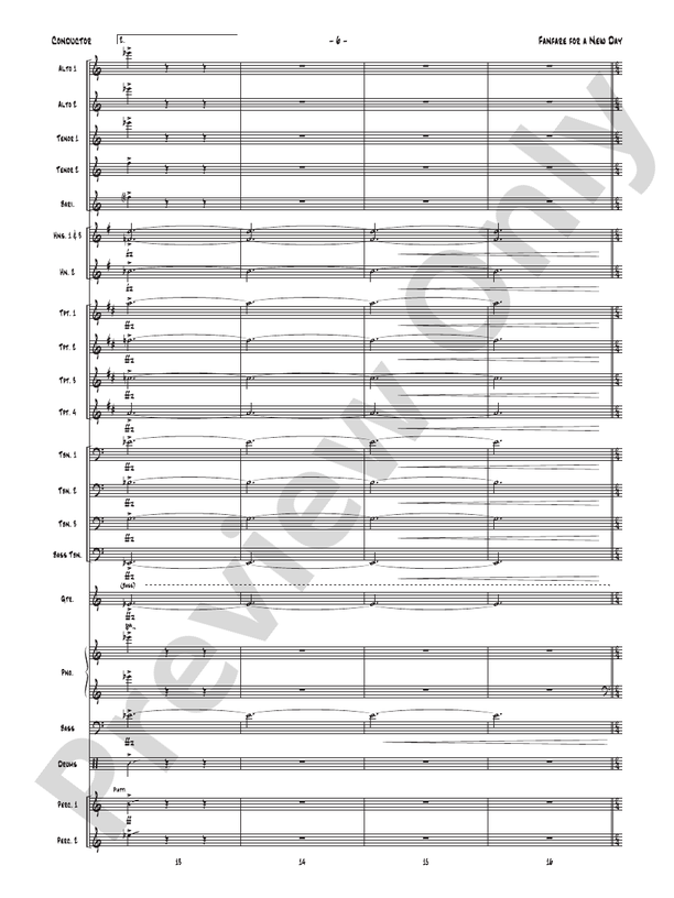 Fanfare for a New Day - Jazz Ensemble Conductor Score & Parts(Digital Download)