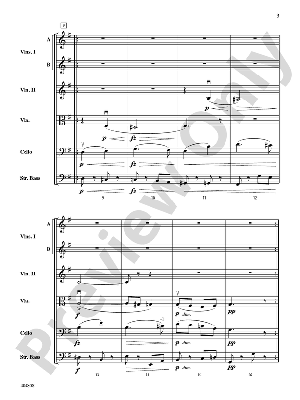Symphony No. 8 in G Major – String Orchestra Conductor Score & Parts (Digital Download)
