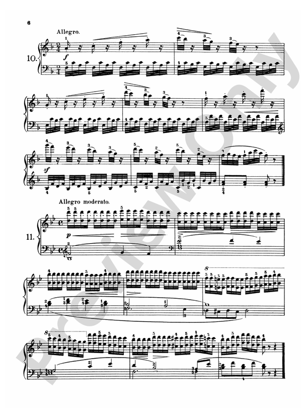 Czerny - 160 Eight-Measure Exercises, 821 - Piano Solo (Digital Download)