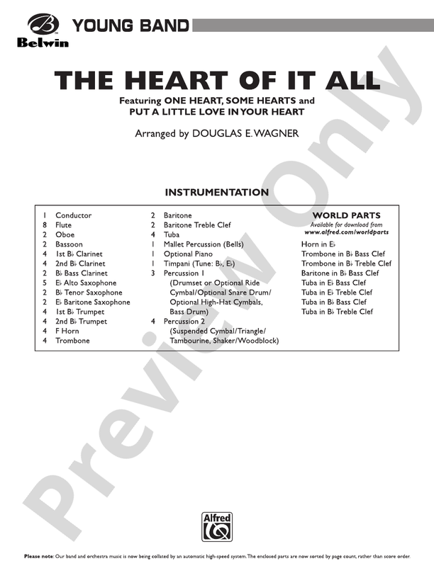The Heart of It All - Concert Band Conductor Score & Parts (Digital Download)
