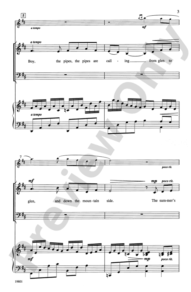 Danny Boy – SAB Choral Octavo (Digital Download)