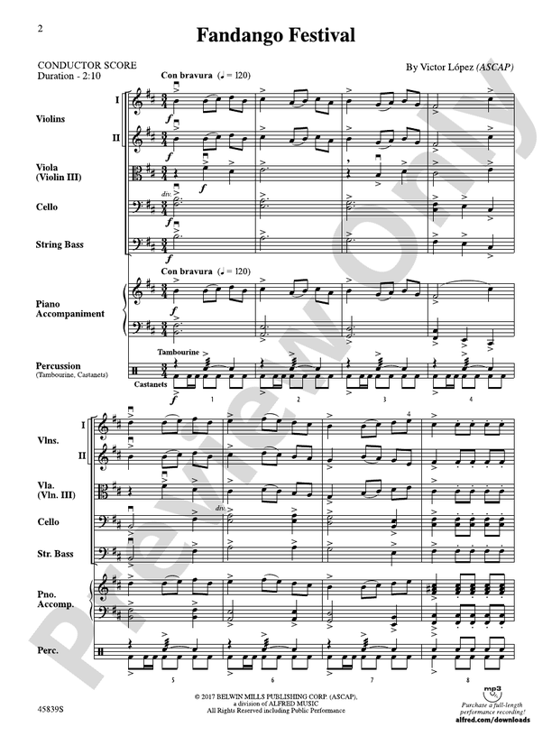 Fandango Festival - String Orchestra Conductor Score & Parts (Digital Download)