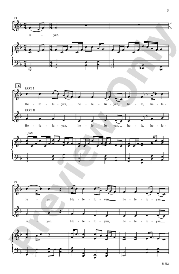 Heleluyan - 2 Part Treble Choral Octavo (Digital Download)
