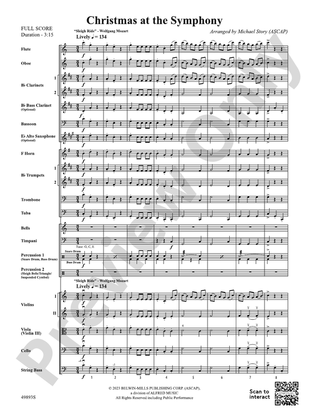 Christmas at the Symphony – Full Orchestra Conductor Score & Parts (Digital Download)