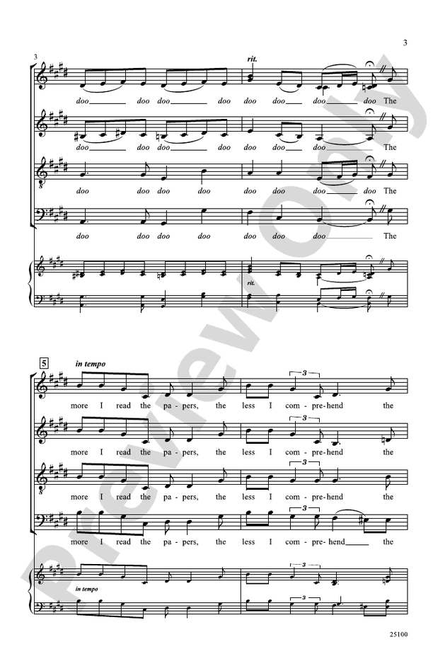 Love Is Here to Stay – SATB, a cappella Choral Octavo (Digital Download)