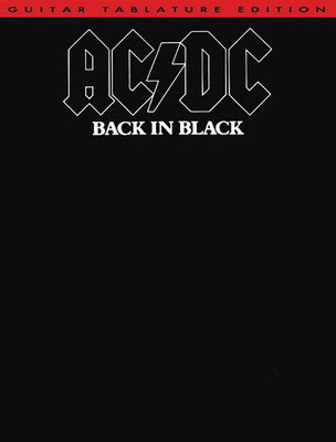 AC/DC - Back in Black - Guitar|Vocal Music Sales America Guitar TAB with Lyrics & Chords Softcover
