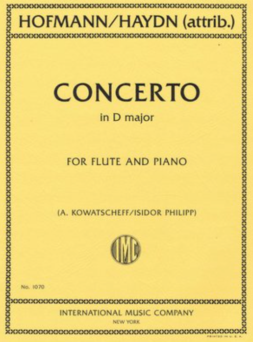 Concerto in D major (attrib. Haydn) - for Flute and Piano - Leopold Hofmann - Flute IMC