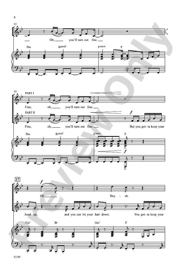 Keep Your Head Up - 2 Part Treble Choral Octavo (Digital Download)