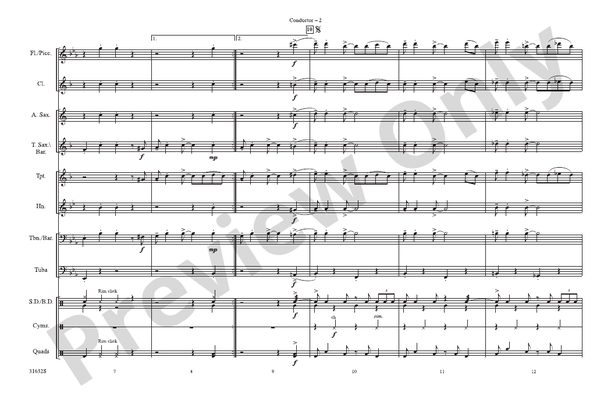 And All That Jazz (from Chicago) – Marching Band Conductor Score & Parts (Digital Download)