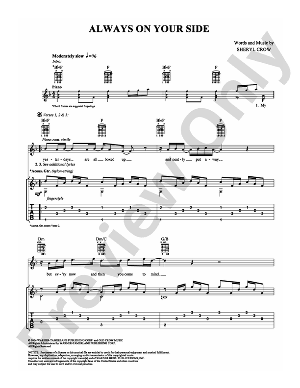 Always On Your Side - Guitar TAB (Digital Download)