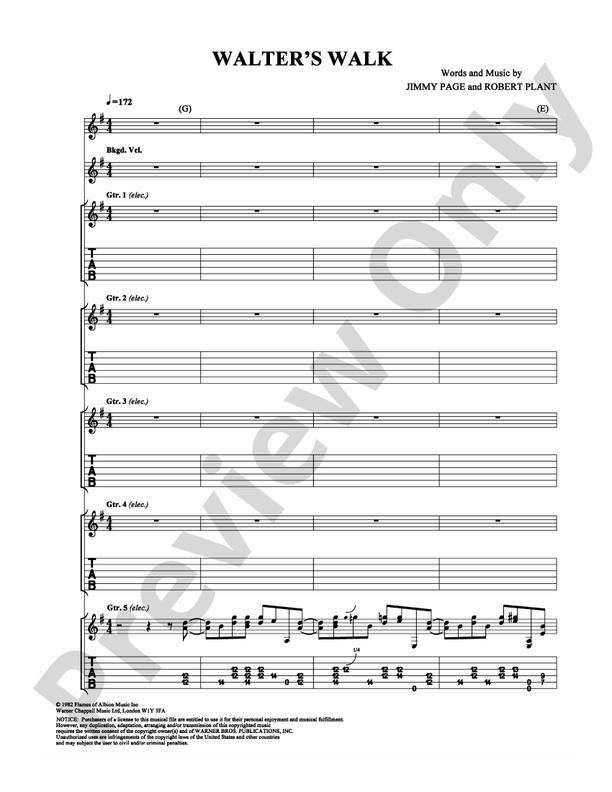 Walter's Walk - Guitar TAB (Digital Download)
