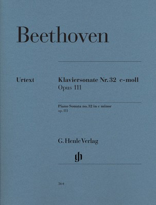 Piano Sonata No. 32 c minor Op. 111 - Ludwig van Beethoven - Piano G. Henle Verlag Piano Solo