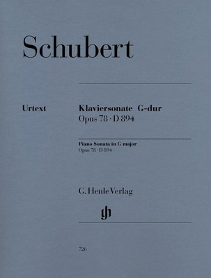 Sonata for Piano G major Op. 78 D 894 - Franz Schubert - Piano G. Henle Verlag Piano Solo