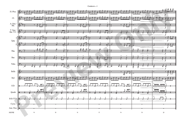 Let It Rock – Marching Band Conductor Score & Parts (Digital Download)