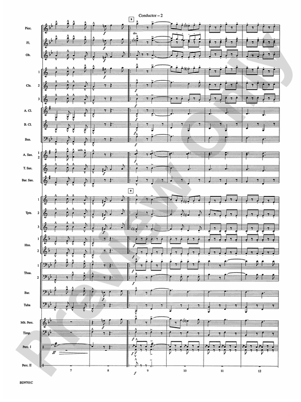 Semper Fidelis - Concert Band Conductor Score & Parts (Digital Download)