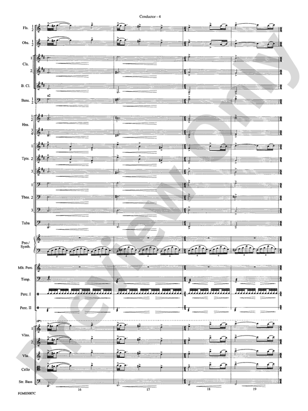 The Lord of the Rings: The Two Towers, Symphonic Suite from – Full Orchestra Conductor Score & Parts (Digital Download)