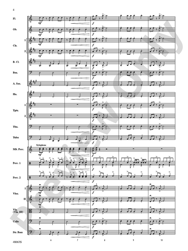 Danger Zone from Top Gun - Full Orchestra Conductor Score & Parts (Digital Download)