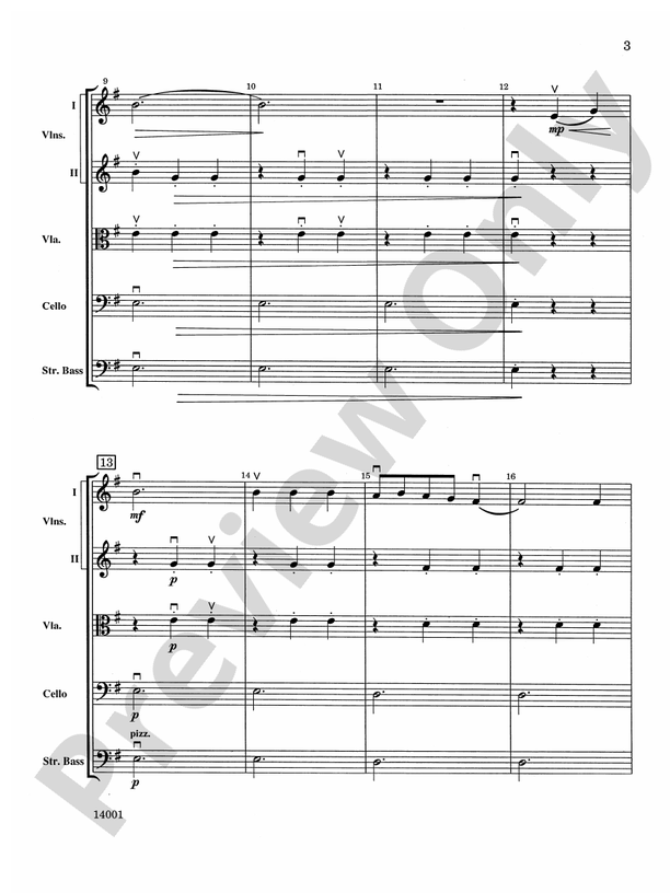 El Toro – String Orchestra Conductor Score & Parts (Digital Download)