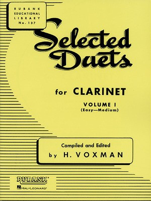 Selected Duets Volume 1 Easy to Medium - Clarinet Duet Rubank 4470940