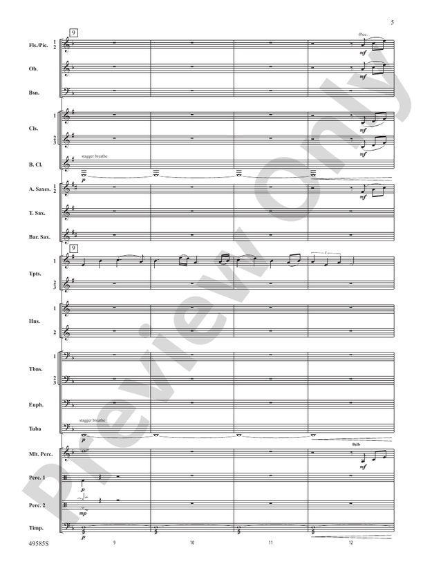 Continuance - Concert Band Conductor Score & Parts (Digital Download)