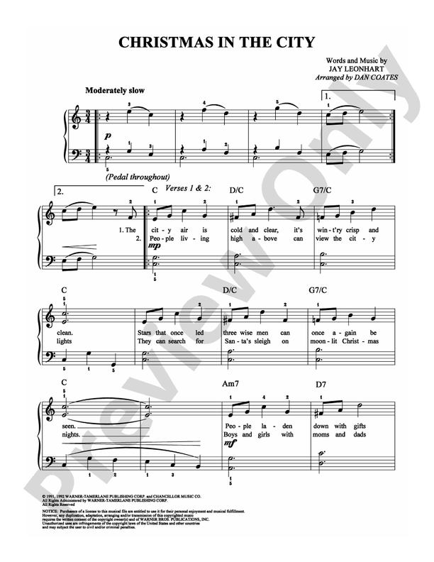 Christmas in the City - DSM-PS-0009443 - Easy Piano (Digital Download)