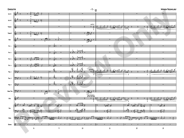 Modern Pecknology – Jazz Ensemble Conductor Score & Parts (Digital Download)