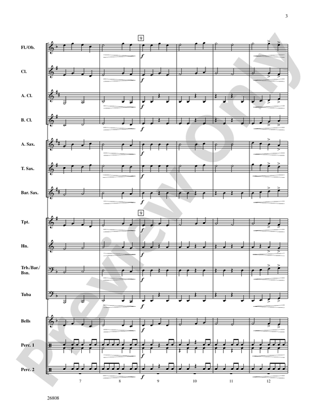 Defender of Time - Concert Band Conductor Score & Parts (Digital Download)