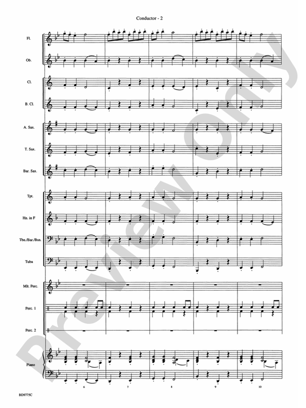 Flutopia (featuring your Flute Section) - Concert Band Conductor Score & Parts (Digital Download)
