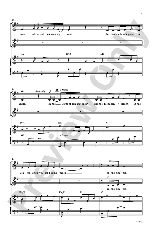December Prayer – SSA Choral Octavo (Digital Download)