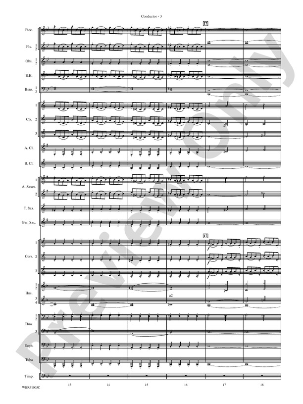 Prelude and Fugue in B-Flat Major - Concert Band Conductor Score & Parts (Digital Download)