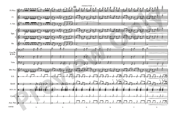 Problem – Marching Band Conductor Score & Parts (Digital Download)