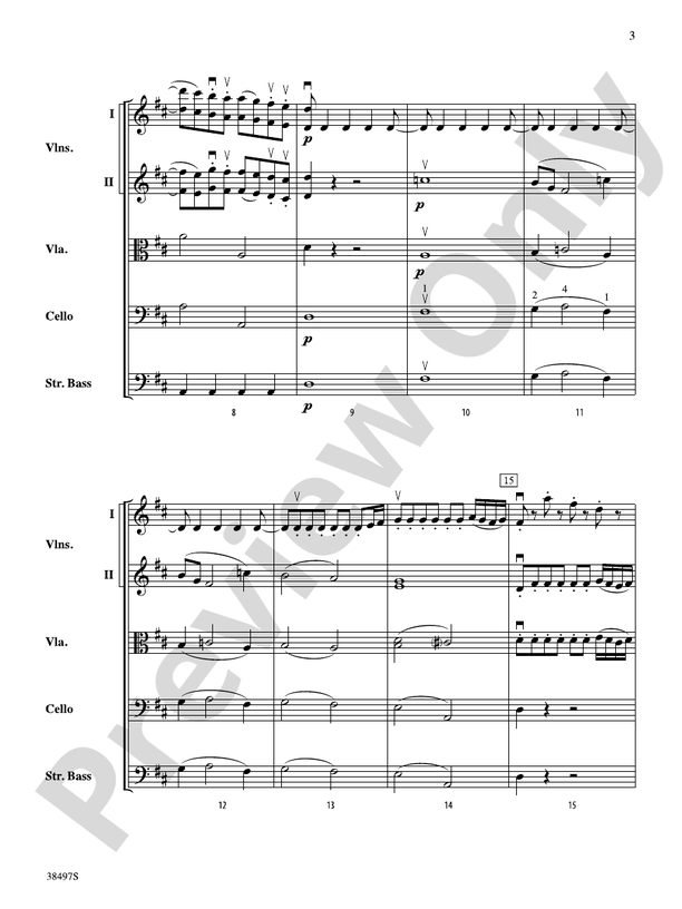 Symphony No. 38 – String Orchestra Conductor Score & Parts (Digital Download)