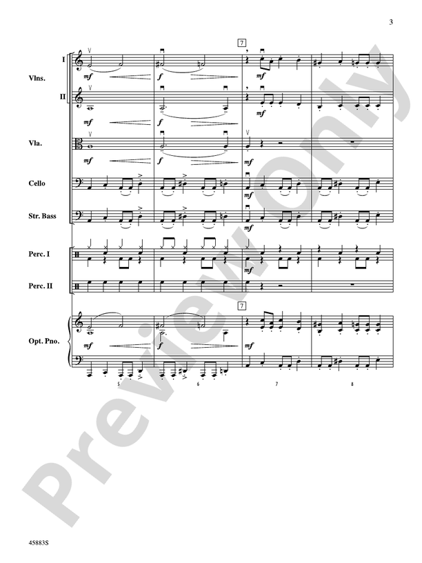 Secret Agent Sugar Plum - String Orchestra Conductor Score & Parts (Digital Download)