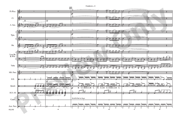 Rockin' Down the Highway – Marching Band Conductor Score & Parts (Digital Download)