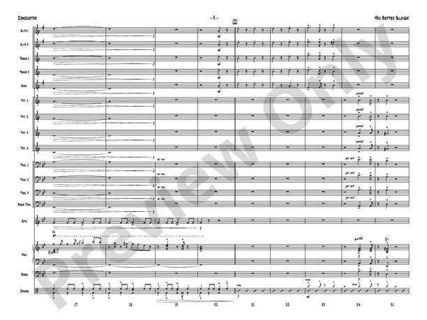 You Better Sleigh! – Jazz Ensemble Conductor Score & Parts (Digital Download)