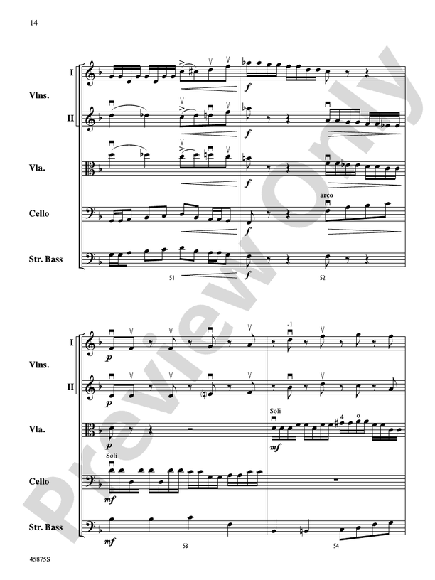 Swamp Thang - String Orchestra Conductor Score & Parts (Digital Download)