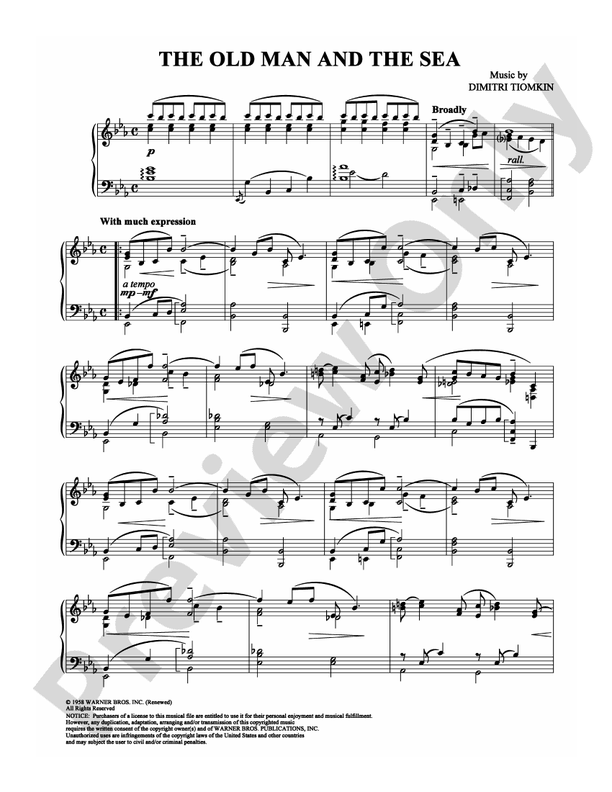 The Old Man and the Sea - Piano (Digital Download)