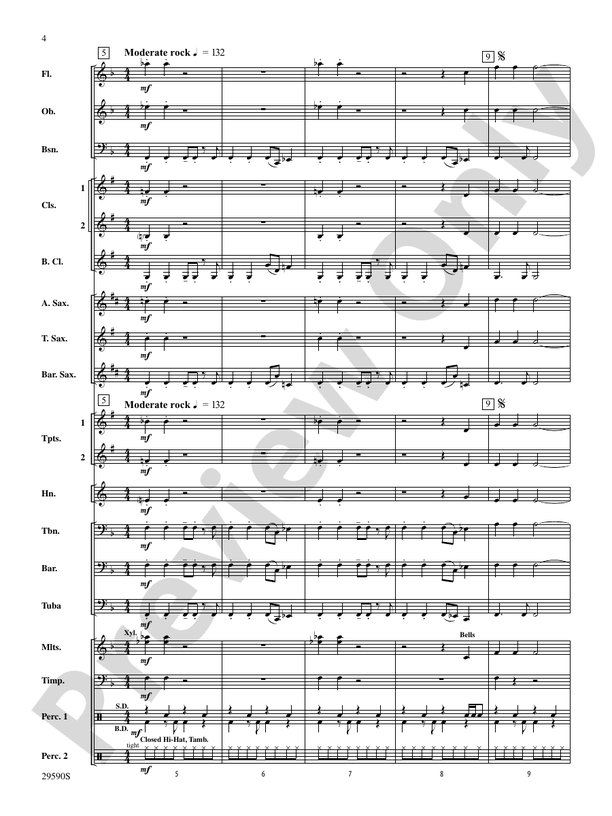 Hooroosh! - Concert Band Conductor Score & Parts (Digital Download)
