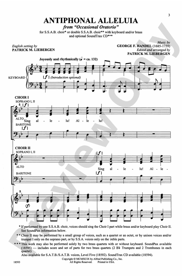 Antiphonal Alleluia – SSAB Choral Octavo (Digital Download)