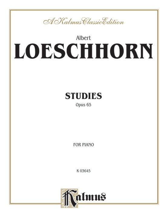 Loeschorn - Studies, Op. 65 - Piano Solo (Digital Download)