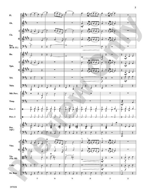 Rain – Full Orchestra Conductor Score & Parts (Digital Download)