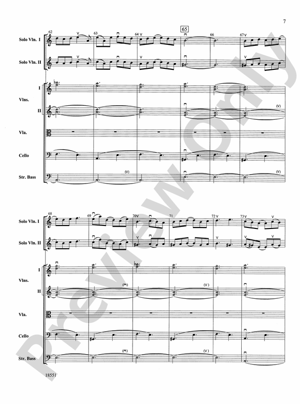 Bailes para Orquesta (For Two Solo Violins and String Orchestra) – String Orchestra Conductor Score & Parts (Digital Download)