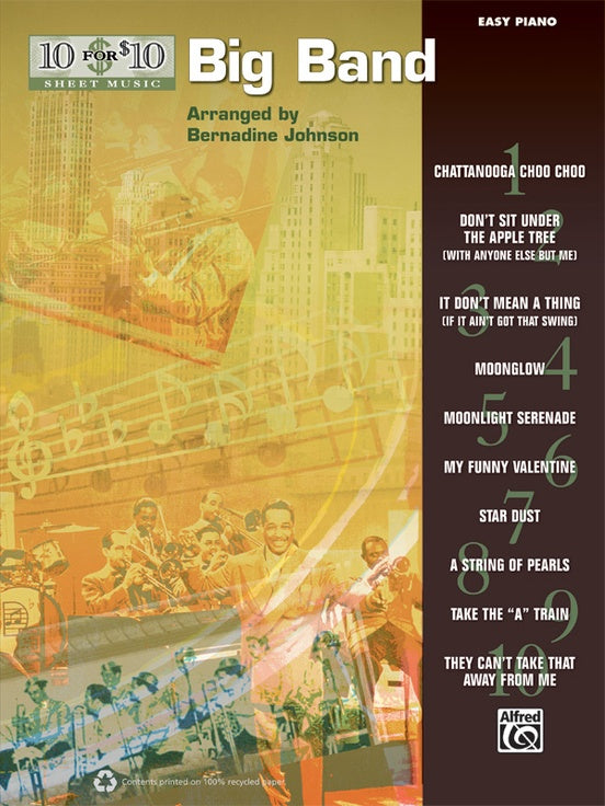 10 for 10 Sheet Music Big Band Easy Piano
